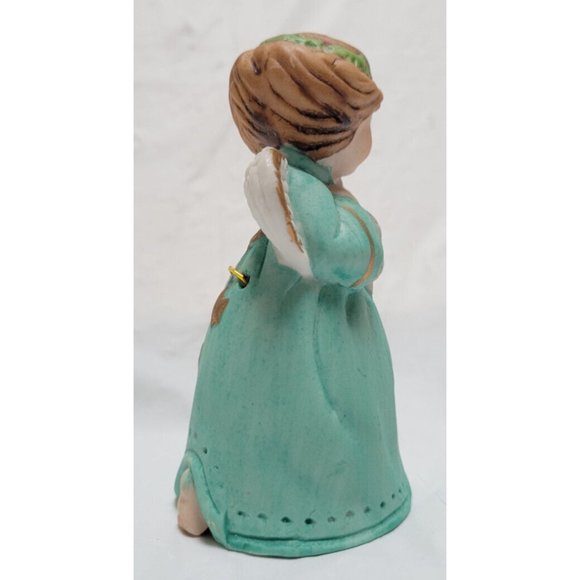 Vintage 1978 Jasco Merri Bells Ceramic Angel Holding Lamb - Picture 5 of 9